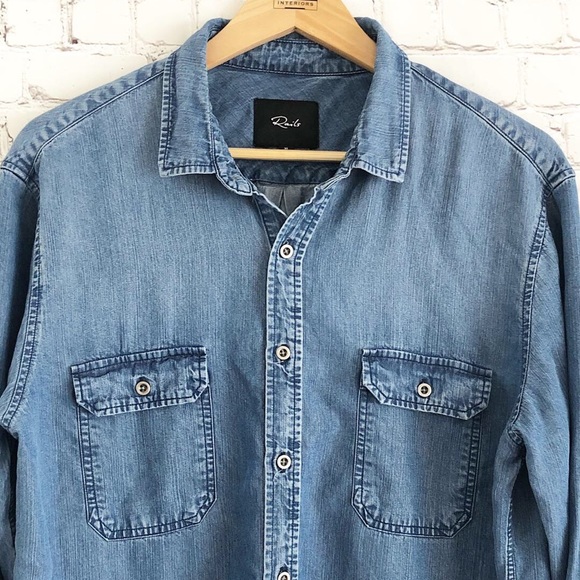 SOLR 🖤 Rails Men’s Beckford Dark Vintage Wash - Picture 3 of 8